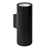 Outdoor wall spotlight "VOLANTIS", 2x E27, black - 27807-02-30 (Lucide)
