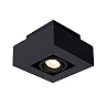 XIRAX GU10 ceiling spotlight 1x5W 2200-3000K, black (Lucide)