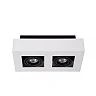 XIRAX GU10 ceiling spotlight 2x5W 2200-3000K, white (Lucide)
