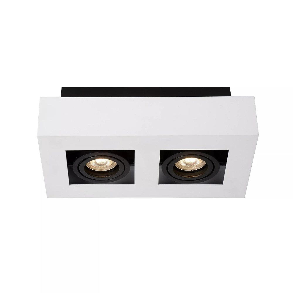 Griestu prožektors XIRAX GU10 2x5W 2200-3000K, balts (Lucide)