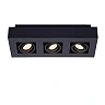 XIRAX GU10 ceiling spotlight 3x5W 2200-3000K, black (Lucide)