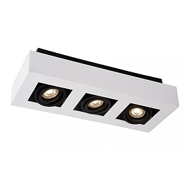 XIRAX GU10 ceiling spotlight 3x5W 2200-3000K, white (Lucide)