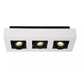 XIRAX GU10 ceiling spotlight 3x5W 2200-3000K, white (Lucide)
