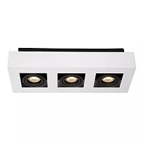 XIRAX GU10 ceiling spotlight 3x5W 2200-3000K, white (Lucide)