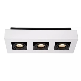 XIRAX GU10 ceiling spotlight 3x5W 2200-3000K, white (Lucide)
