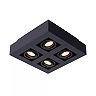 XIRAX GU10 ceiling spotlight 4x5W 2200-3000K, black (Lucide)
