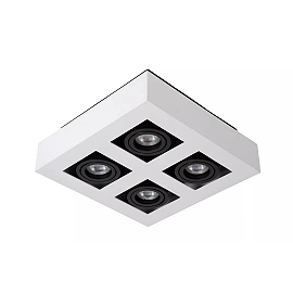 Griestu prožektors XIRAX GU10 4x5W 2200-3000K, balts (Lucide)