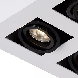Griestu prožektors XIRAX GU10 4x5W 2200-3000K, balts (Lucide)