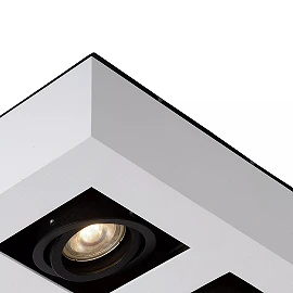 Griestu prožektors XIRAX GU10 4x5W 2200-3000K, balts (Lucide)