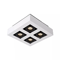 Griestu prožektors XIRAX GU10 4x5W 2200-3000K, balts (Lucide)