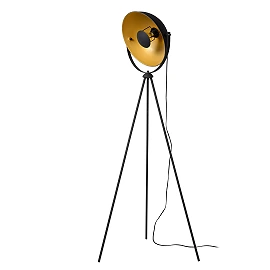 Floor lamp ALVARO 66.5 × 34.5 × 148 cm, 1×E27, black/gold (Lucide)