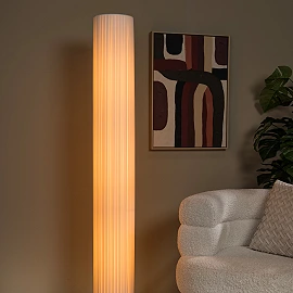 FOLD — Floor lamp Ø20 cm, 3xE27, White (Lucide)