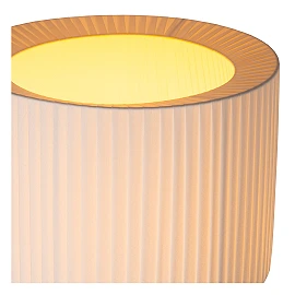 FOLD — Floor lamp Ø45 cm, 1xE27, White (Lucide)