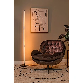 FINAN LED floor lamp 32 W 2700 K dimmable black (Lucide)