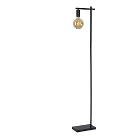Floor lamp "LEANNE", 1x E27, black metal - 21721-01-30 (Lucide)
