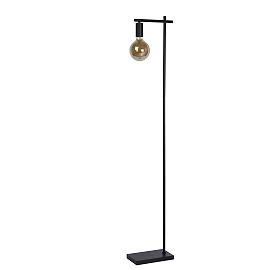 Floor lamp "LEANNE", 1x E27, black metal - 21721-01-30 (Lucide)