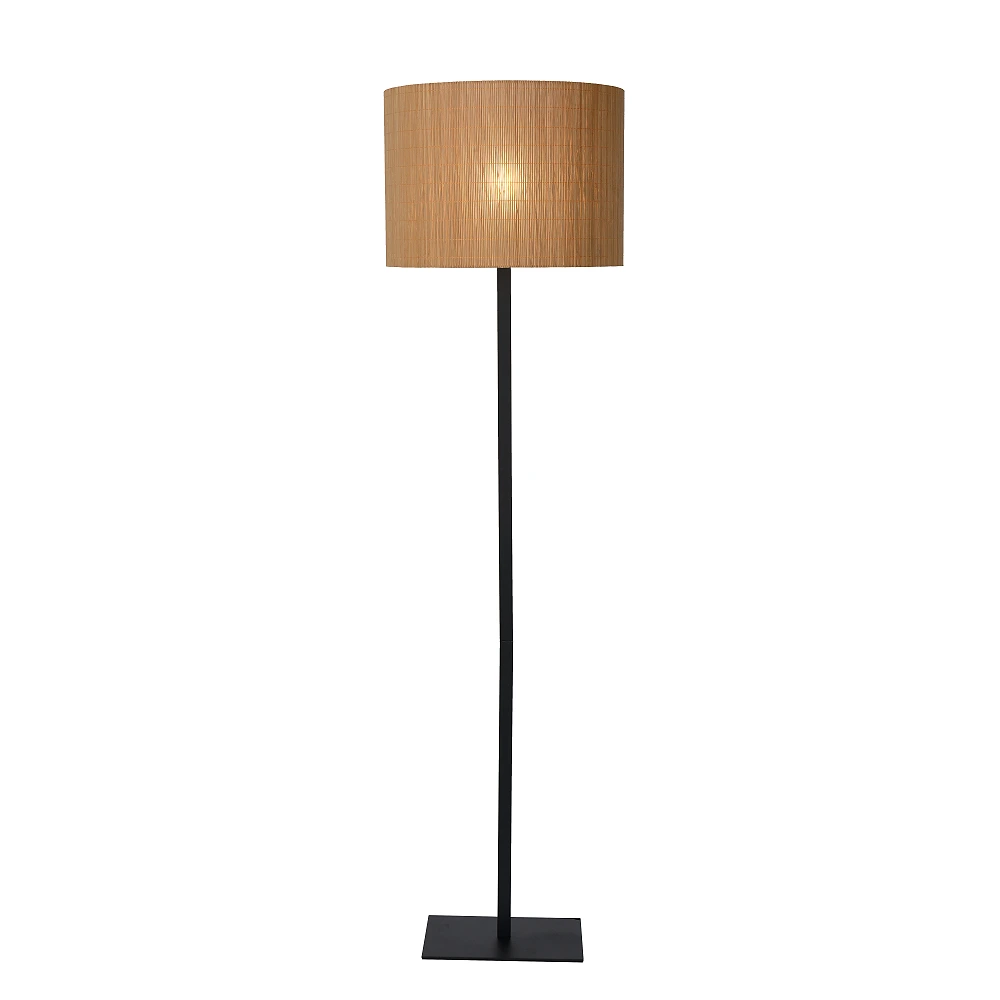 Floor lamp "MAGIUS", 1xE27, light wood - rattan - 03729-81-30 (Lucide)