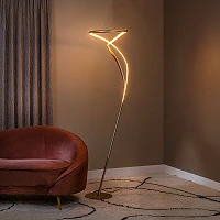 SARDANA — Floor lamp, Ø44 cm, 28W LED 2700K, Matt Gold (Lucide)