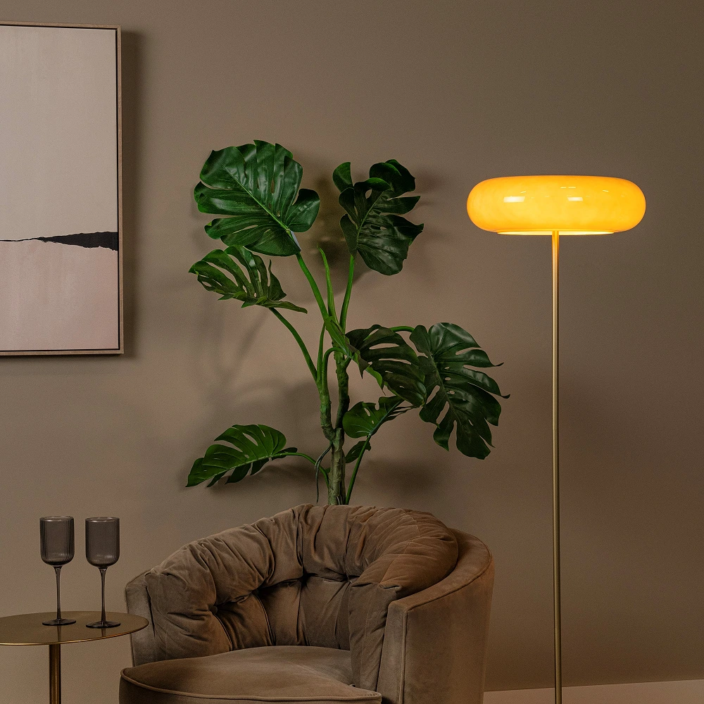SENTINO — Floor lamp, Ø40 cm, 3xG9, Taupe (Lucide)