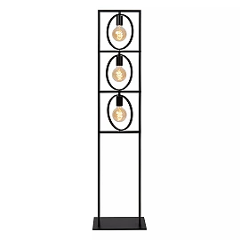 SUUS Floor Lamp - 3xE27 - Black - 145 cm (Lucide)