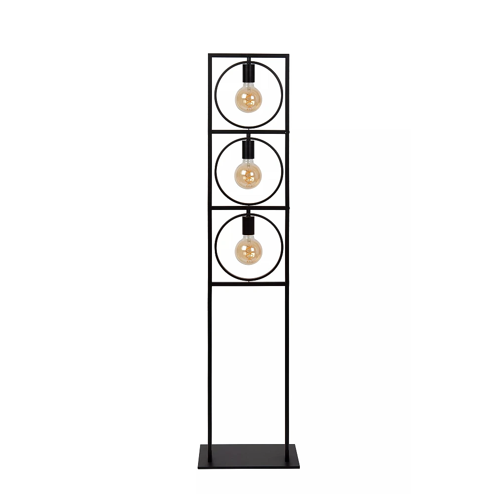 SUUS Floor Lamp - 3xE27 - Black - 145 cm (Lucide)