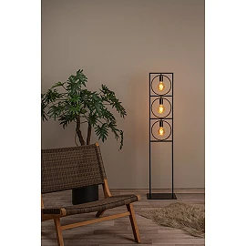 SUUS Floor Lamp - 3xE27 - Black - 145 cm (Lucide)