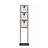 SUUS Floor Lamp - 3xE27 - Black - 145 cm (Lucide)