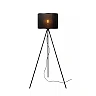 Floor lamp "TAGALOG", Ø 55 cm, 1xE27, bamboo, black - 21729-81-30 (Lucide)
