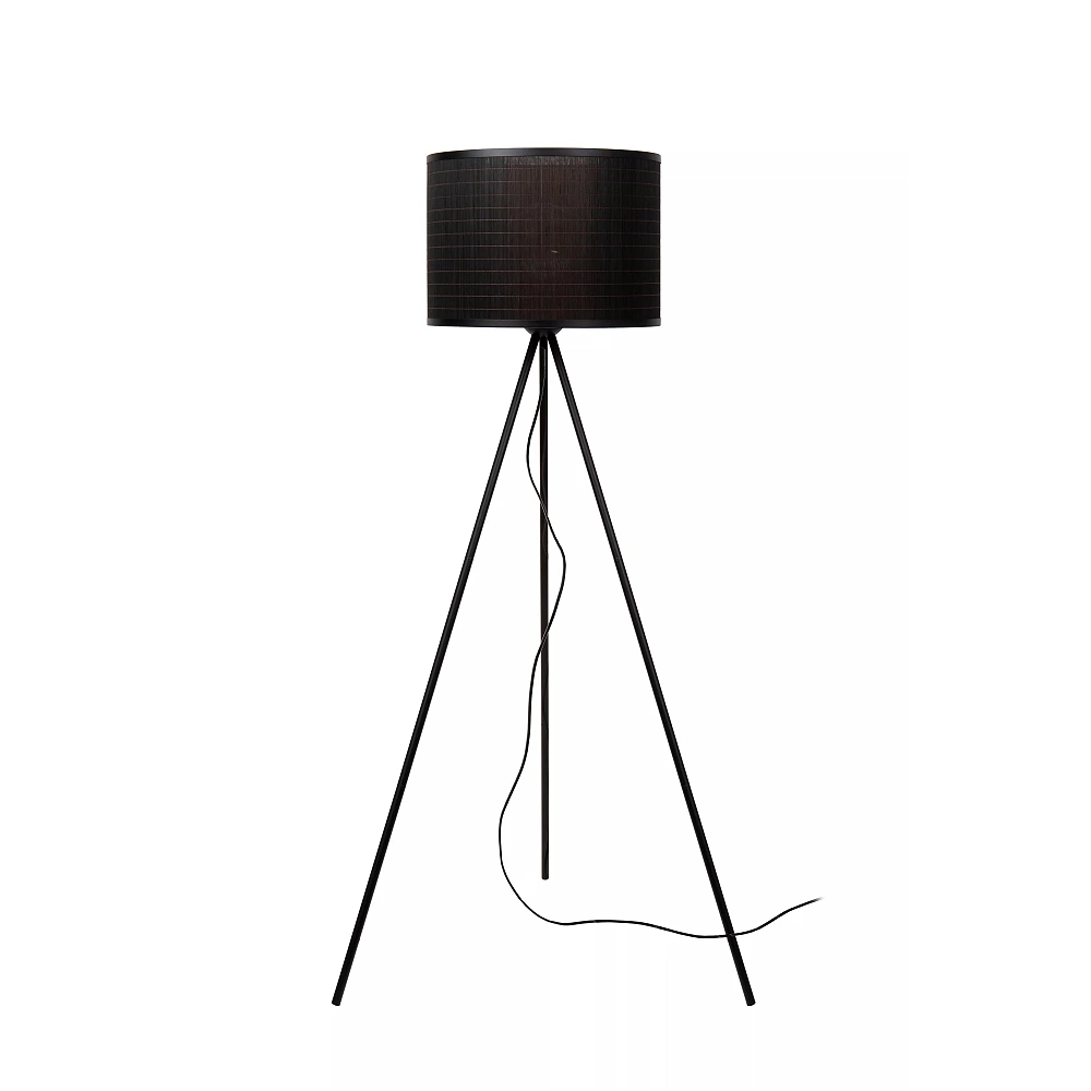 Floor lamp "TAGALOG", Ø 55 cm, 1xE27, bamboo, black - 21729-81-30 (Lucide)