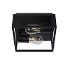 Flush ceiling light bathroom "CARLYN", 2 x E14 max. 6W, black- aluminum - 27100-02-30 (Lucide)