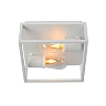 Flush ceiling light bathroom "CARLYN", 2 x E14 max. 6W, black- aluminum - 27100-02-30 (Lucide)