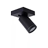 TAYLOR bathroom ceiling spotlight 1xGU10, IP44, Black (Lucide)
