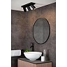 TAYLOR bathroom ceiling spotlight 3xGU10, IP44, Black (Lucide)