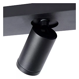 TAYLOR bathroom ceiling spotlight 3xGU10, IP44, Black (Lucide)