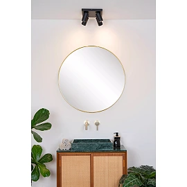 TAYLOR bathroom ceiling spotlight 4xGU10, IP44, Black (Lucide)