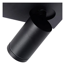 TAYLOR bathroom ceiling spotlight 4xGU10, IP44, Black (Lucide)
