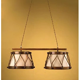 Pendant lamp "Tambor" 2x E27, Lustrarte - 528/2