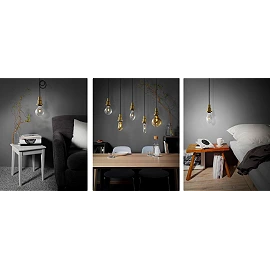 Pendant Vintage 1906 PenduLum, 1 x E27 max. 60W, black/gold - OSRAM