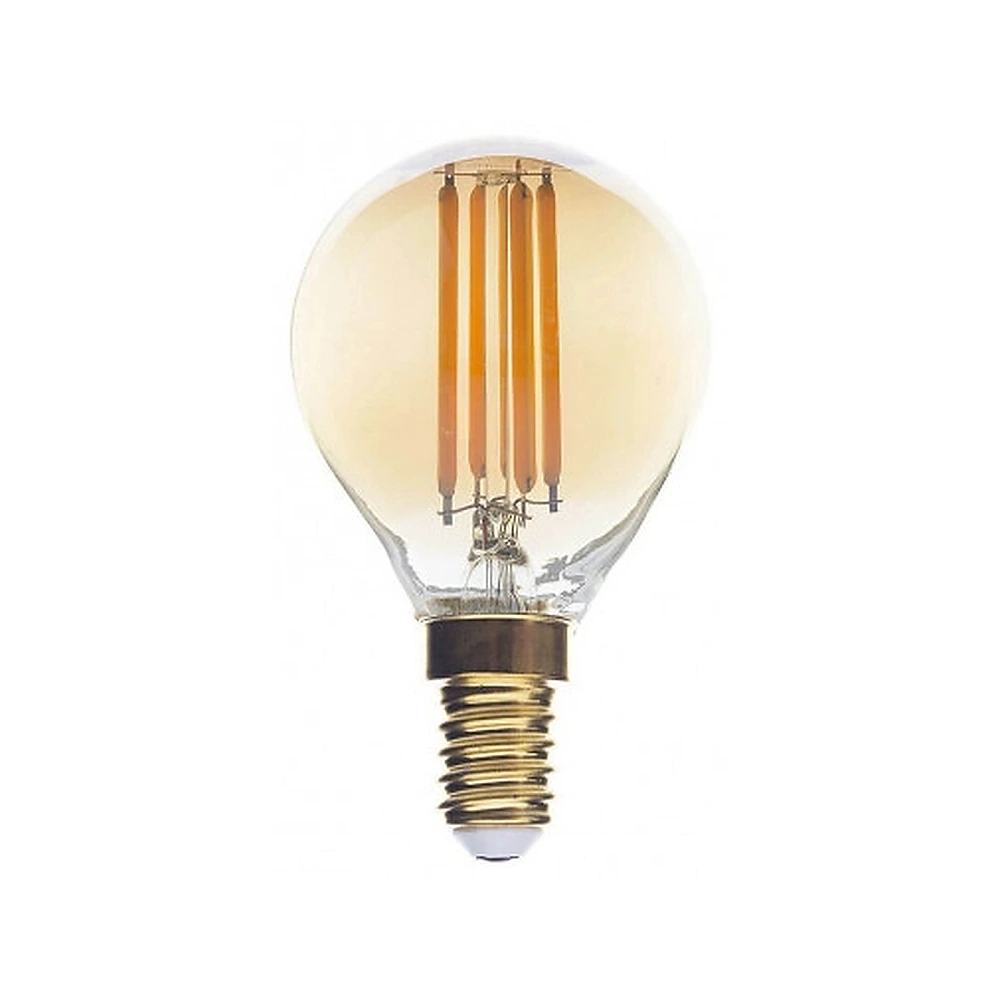G45 filament LED bulb E14 4W 400lm 2500K golden glass (Optonica 1492)