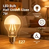 A60 LED bulb E27 7W 800lm 2700K half-gold glass (Optonica 1896)