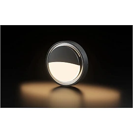 Outdoor LED ceiling/wall light 24W 2400lm 3000K IP65 black (Optonica 2830)