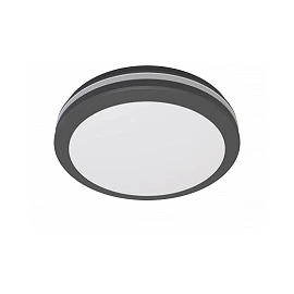 Outdoor LED ceiling/wall light 24W 2400lm 3000K IP65 black (Optonica 2830)