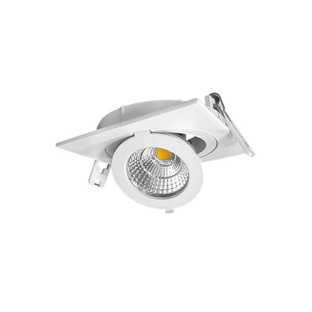 Adjustable recessed LED COB downlight 12W 2700K white (OPTONICA 3256)