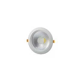 COB LED recessed downlight, Ø195 mm, 20W, 1600lm, 2700K, 145° (Optonica)