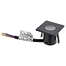 Square recessed LED furniture light 1W 3000K 60 lm black (Optonica 3298)