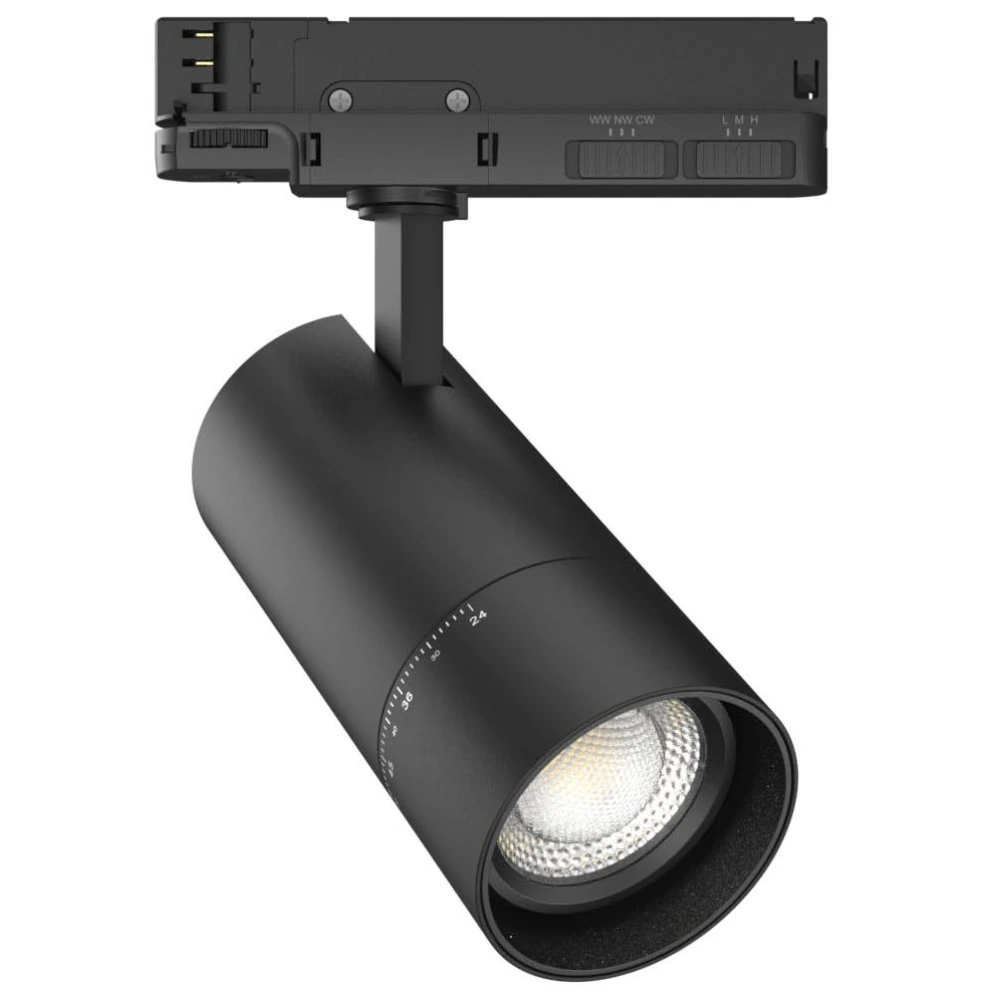 3-phase LED track spotlight 20/25/30 W CCT 3000–5000K black (Optonica)