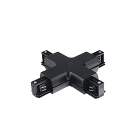 X connector for 3-phase track 5022 black (Optonica)