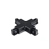 X connector for 3-phase track 5022 black (Optonica)
