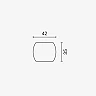 End cap for 3-phase track 5023 white (Optonica)