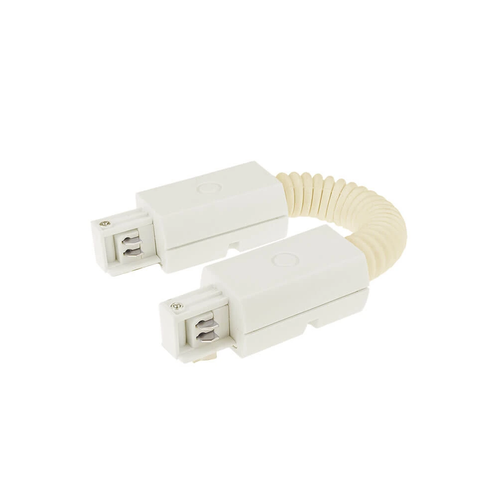 Flexible connector for 3-phase track 5025 white (Optonica)